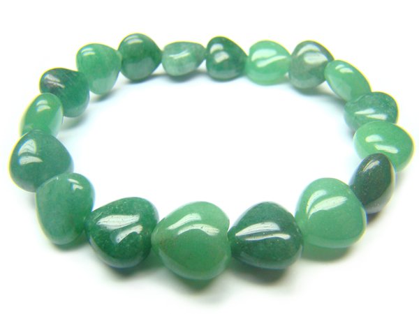 BAVXHS1200X Aventurine Heart Shape 10mm Bracelet