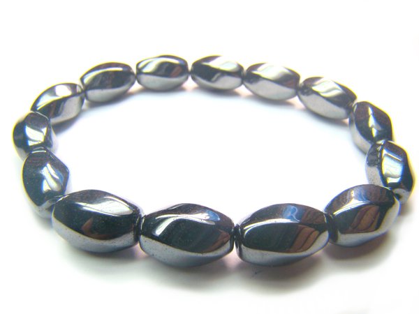 BHEXCY0508C Hematite S-Shape 8x12mm Bracelet