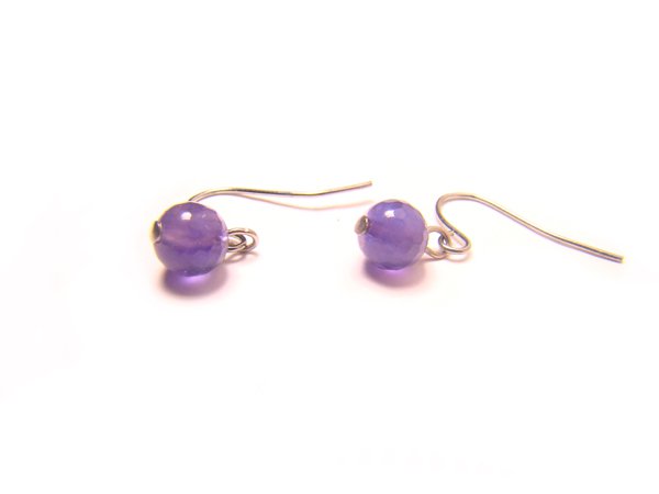 EAMXRS0800C Amethyst Round Shape 6mm Cut Earrings