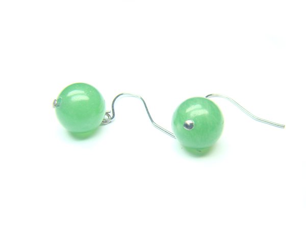 EAVXRS0600C Aventurine Round Shape 10mm Earrings