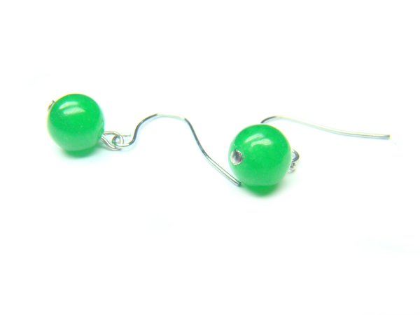 EAVDRS0900X Aventurine Round Shape 8mm Earrings