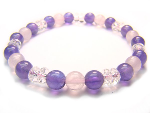BB1 Rose Quartz Amethyst Clear Quartz Bracelet 5