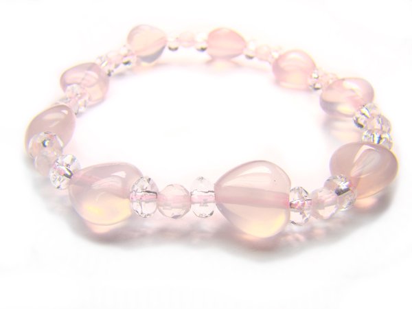 BB15 Rose Quartz Clear Quartz Bracelet 1