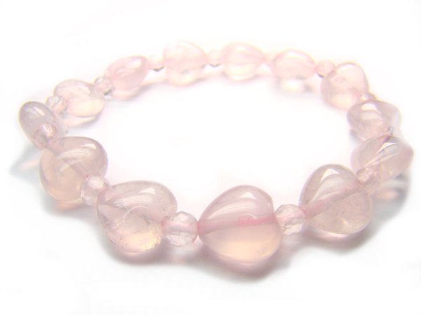BB66 Rose Quartz Clear Quartz Bracelet 10
