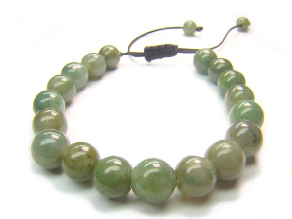 BB0008C Chinese Jade Round Shape 8mm Bracelet