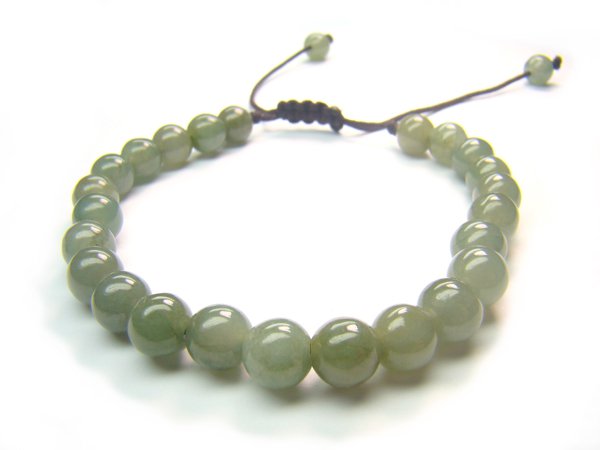BYJXRS0600X Chinese Jade Round Shape 6mm Bracelet
