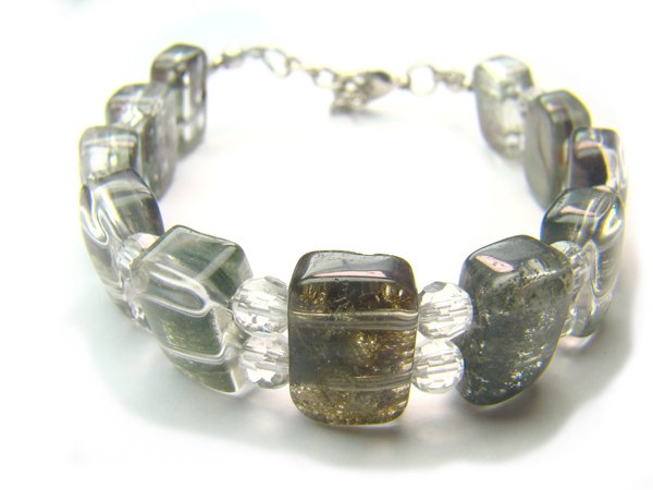 BA3577 Phantom Quartz Oval Shape 13x8mm Bracelet