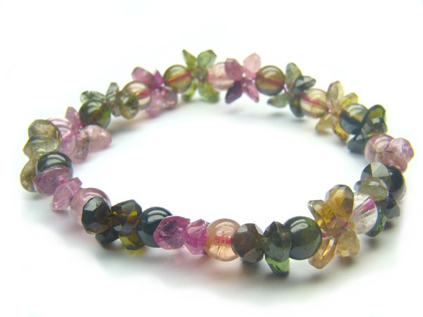 BA9939 Tourmaline Mix Shape Bracelet
