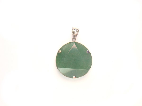 PA1146 Aventurine Star of David 20mm Pendant