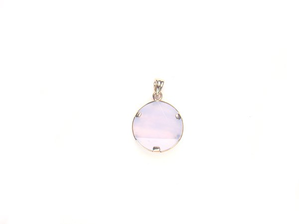 PA1141 Blue Lace Agate Star of David 15mm Pendant