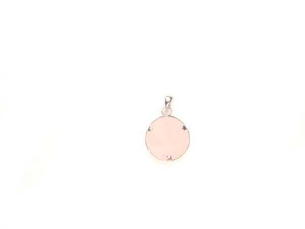 PA1148 Rose Quartz Star of David 12mm Pendant