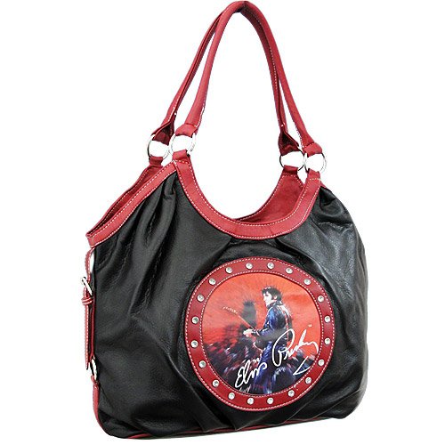ELVIS HANDBAG EV1011-RD-BK