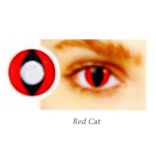 EYE CONTACT LENS RED-CAT