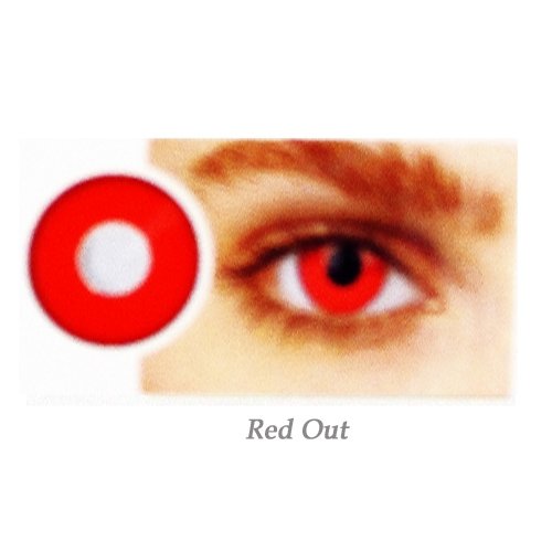 EYE CONTACT LENS RED-OUT