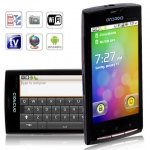 A8000 Quad Band Dual Cards with Android 2.2 Wifi GPS Analog TV Touch Screen Smart Phone(Black)