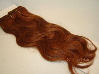 100% Remy human hair clip on (Body Wave 18", #33)