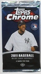 2011 Topps Chrome SEALED BASEBALL PACK From new box Rookie Autos ? HOBBY PACK