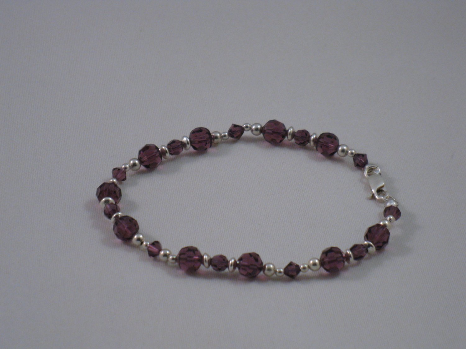 Purple Swarovski Crystal Bracelet - T207B