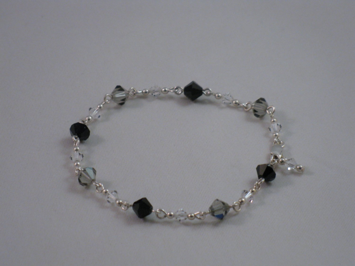 Smoky/Black Swarovski Crystal Bracelet - 224B