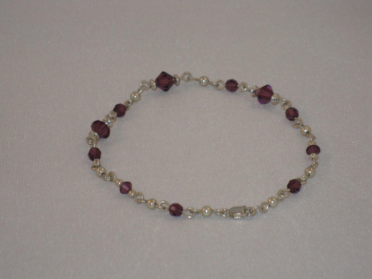 Purple Swarovski Crystal Bracelet - S121B