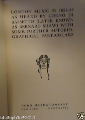 London Music in 1888-89 as Heard by Corno di Bassetto
