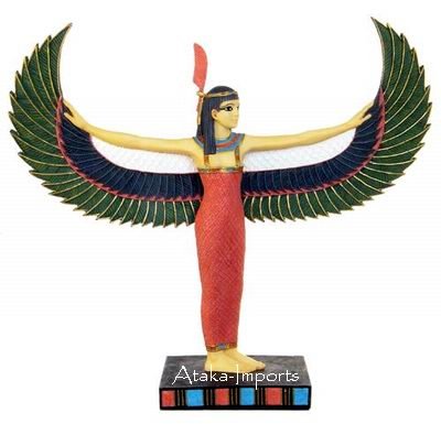 EGYPTIAN GODDESS MAAT STATUE (6332)
