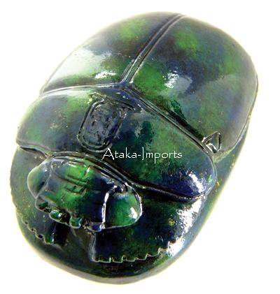 PEWTER-EGYPTIAN SCARAB FIGURINE (6219s)