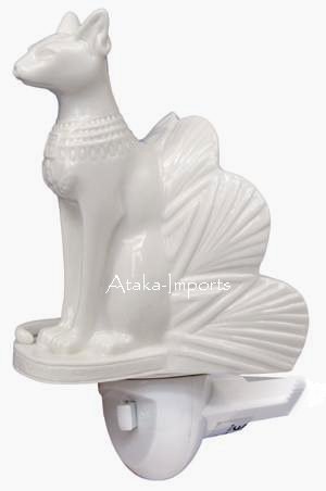 BASTET EGYPTIAN CERAMIC NIGHT LIGHT (6341)