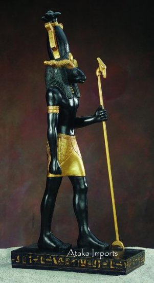 EGYPTIAN KHNUM STATUE-17"H STANDING (5315)