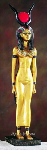 LARGE EGYPTIAN GODDESS ISIS STATUE (5278)