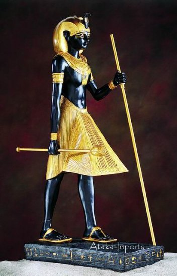 LARGE EGYPTIAN GUARDIAN STATUE-NEAT (5274)