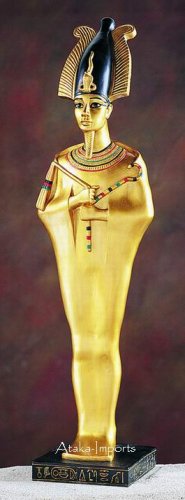 EGYPTIAN OSIRIS LARGE GOLDEN STATUE (5276s)