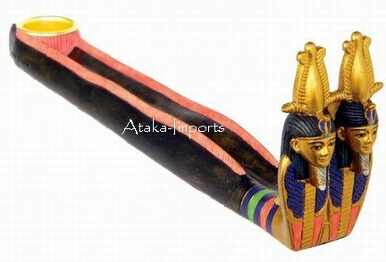 EGYPTIAN SNAKE COFFIN INCENSE BURNER (6327)