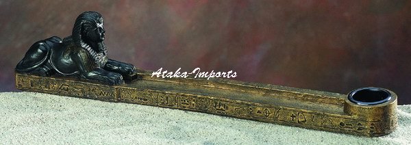 EGYPTIAN ANDROSPHINX INCENSE HOLDER-CANDLEHOLDER (5324)