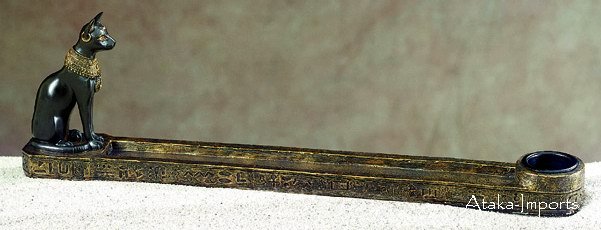 BASTET INCENSE HOLDER & CANDLEHOLDER (5327)