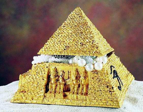 EGYPTIAN PYRAMID JEWELRY BOX-LARGE-NEAT (5207s)