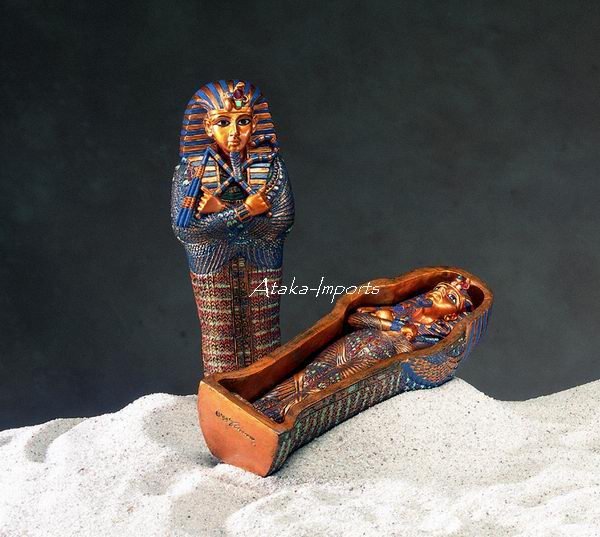 KING TUT COFFIN STATUE -EGYPTIAN-NEW (5073)