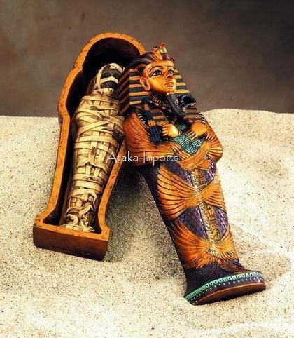 EGYPTIAN KING TUT COFFIN & MUMMY SET (5005)