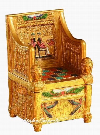 EGYPTIAN SITAMUN THRONE TRINKET BOX (6132)