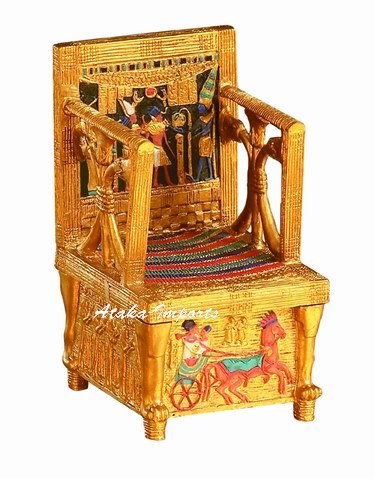 EGYPTIAN HETEPHERES KING'S THRONE TRINKET BOX-NEAT (6133)