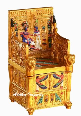 EGYPTIAN KING'S THRONE TRINKET BOX-NEAT (6134)