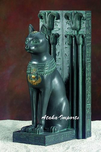 EGYPTIAN BASTET STATUE-EGYPT GODDESSS BAST (5310)