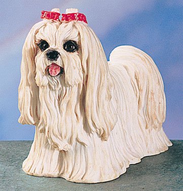 MALTESE DOG FIGURINE (4408s)