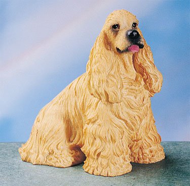 COCKER SPANIEL-BUFF COCKER SPANIEL DOG FIGURINE (4577s)