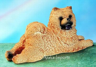 CHOW CHOW DOG FIGURINE (4582s)