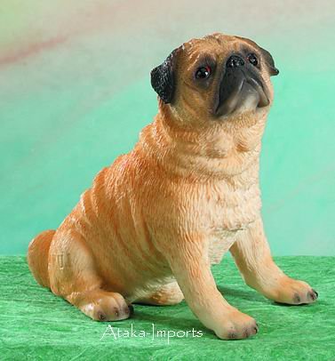 PUG DOG FIGURINE (4944)