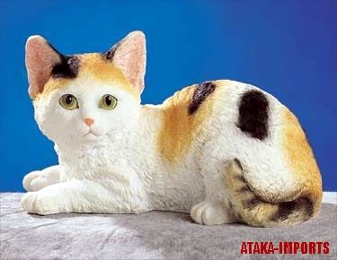 BRITISH SHORTHAIR CAT FIGURINE-STATUE (5266)