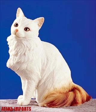 TURKISH VAN CAT FIGURINE-VAN (5247)