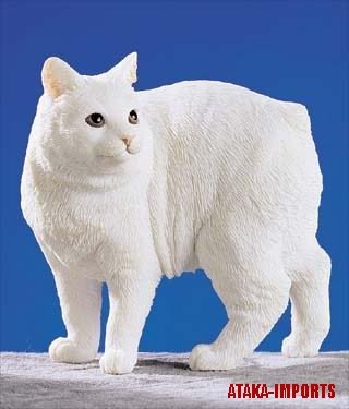 CYMRIC CAT FIGURINE-LONGHAIRED MANX-MANX (5246)