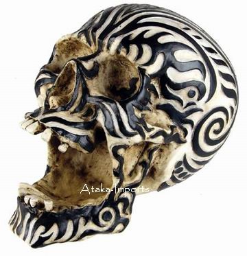 ASHTRAY-MAORI RAM SKULL STATUE-BUY NOW-SALE (6409)